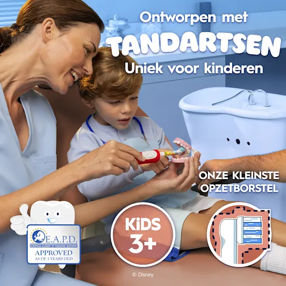 Oral-B PRO Kids opzetborstels Spider-Man 4 stuks, voor 12 maanden zachte reiniging.