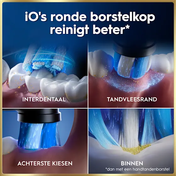 Oral-B iO 9N Elektrische Tandenborstel Zwart & Roze + 8 Opzetborstels