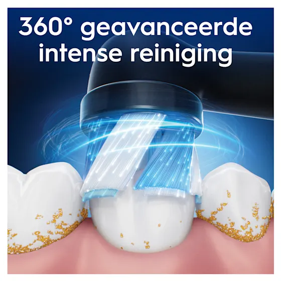 Oral-B iO opzetborstels voor de elektrische tandenborstel, verpakking met de claim "Ultimate Clean" en 2 stuks inbegrepen.