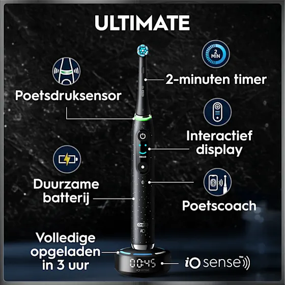 Oral-B iO Series 10 Cosmic Black + 10 Refills