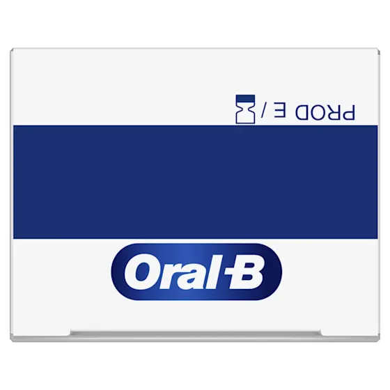 Oral-B Pro-3D White Clinical tandpasta tube en verpakking, met de claim 'wittere tanden in 1 dag'.
