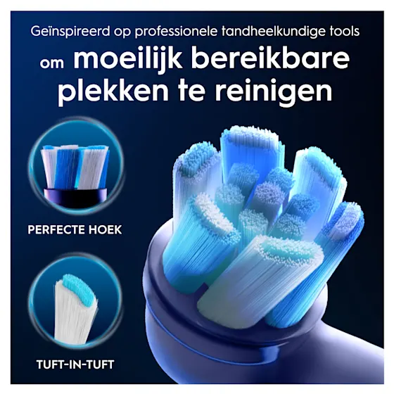 Oral-B iO 3 Elektrische Tandenborstel Zwart & Roze + 4 Opzetborstels