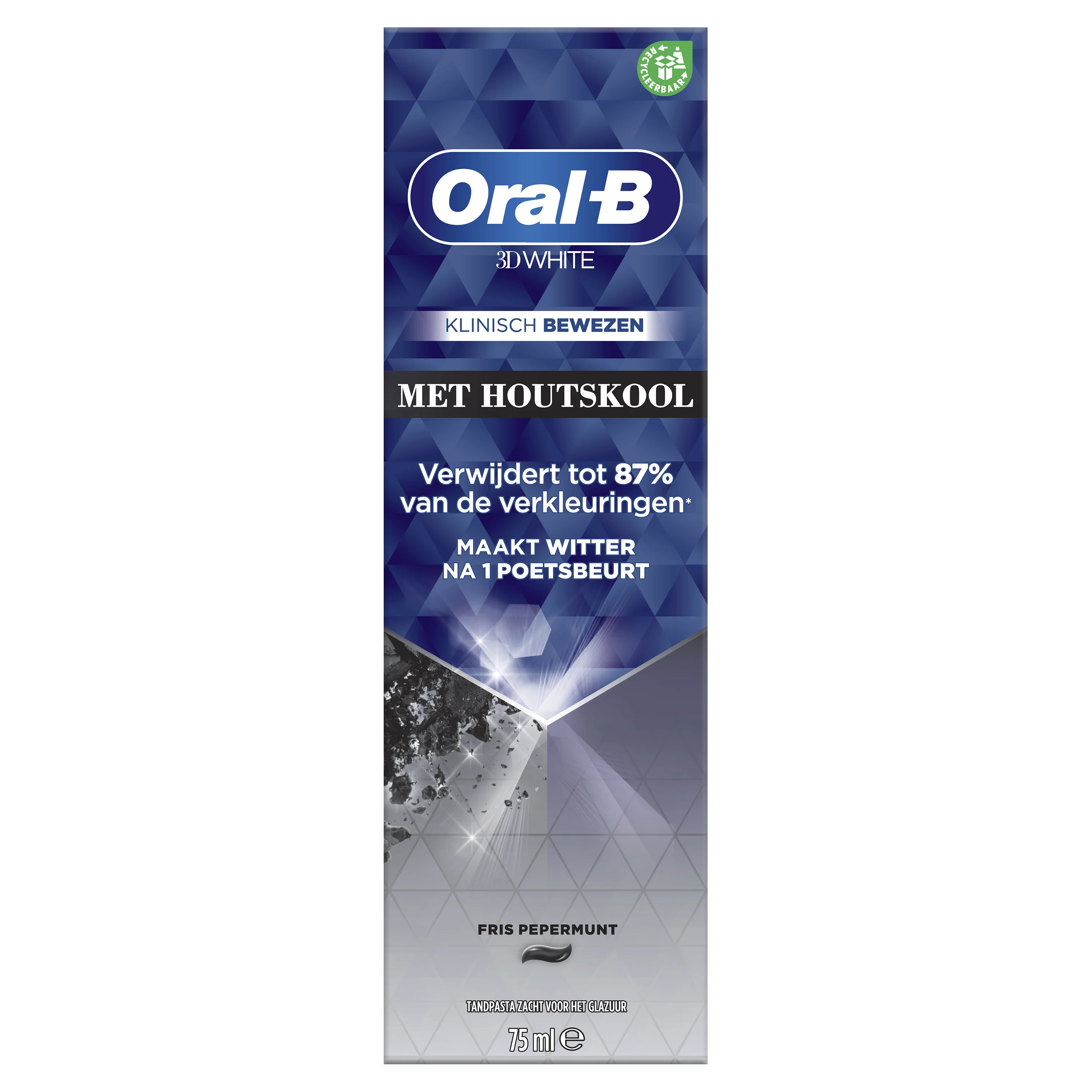 Oral-B 3D White Houtskool Tandpasta 