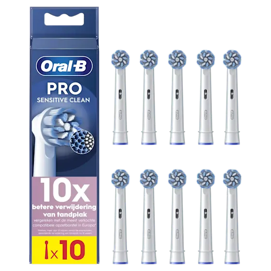 Oral-B Pro Sensitive Clean Opzetborstels, Set Van 10