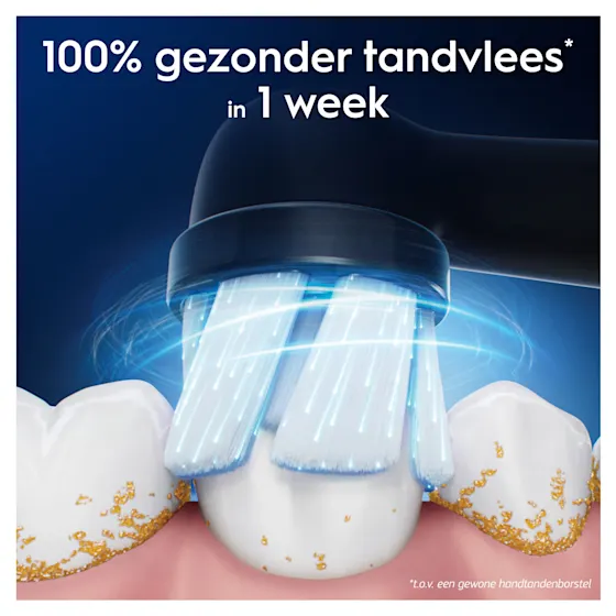Oral-B iO 2 Elektrische Tandenborstels Zwart & Groen Duoverpakking + 4 Opzetborstels (Gentle Care)