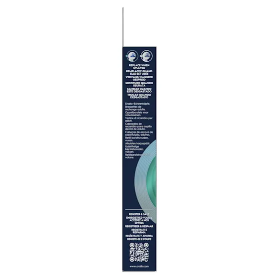 Oral-B iO opzetborstels voor interdentale reiniging, verpakking met 2 stuks.