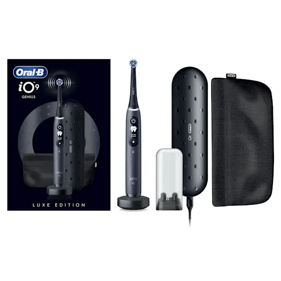 Oral-B iO 9 Special Edition Elektrische Tandenborstel Zwart Onyx + 8 Opzetborstels