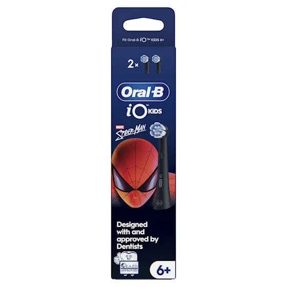 Oral-B iO Kids 6+ Marvel Spiderman opzetborstel voor elektrische tandenborstel, 2 Stuks