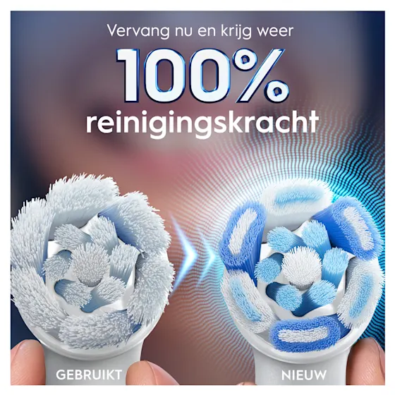 Oral-B iO 3 Elektrische Tandenborstel Blauw + 2 Opzetborstels