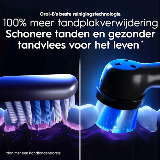 Oral-B iO 10 Ultimate Lunar Gold elektrische tandenborstel, special edition, met oplaad etui en iOsense magnetische oplader.