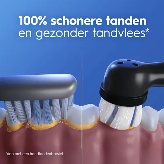Oral-B iO 3 Elektrische Tandenborstel Zwart & Roze + 4 Opzetborstels