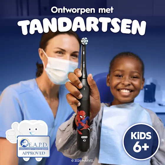 Oral-B iO Kids 6+ Marvel Spiderman opzetborstel voor elektrische tandenborstel, 2 Stuks