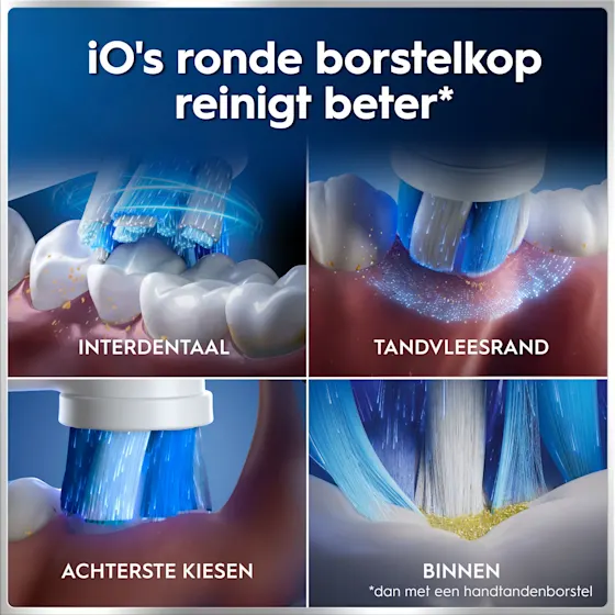 Oral-B iO 6 Elektrische Tandenborstels Wit & Roze Duoverpakking + 8 Opzetborstels