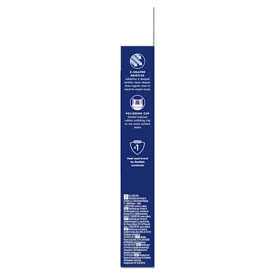 Oral-B PRO 3D WHITE opzetborstels (4x) met vermelding: Wittere tanden vanaf dag 1.