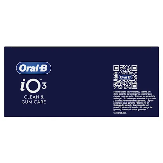 Oral-B iO 3 Elektrische Tandenborstel Zwart & Blauw + 4 Opzetborstels