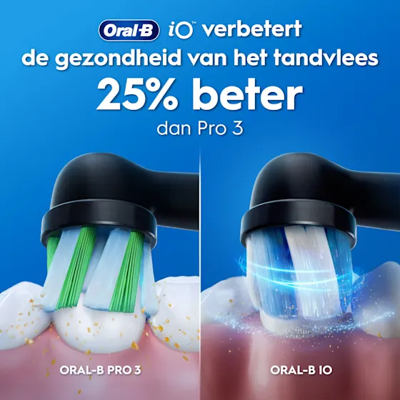Oral-B iO 2 Elektrische Tandenborstels Zwart & Groen Duoverpakking + 4 Opzetborstels (Gentle Care)