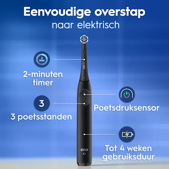 Oral-B iO 2 Elektrische Tandenborstels Zwart & Groen Duoverpakking + 4 Opzetborstels (Gentle Care)
