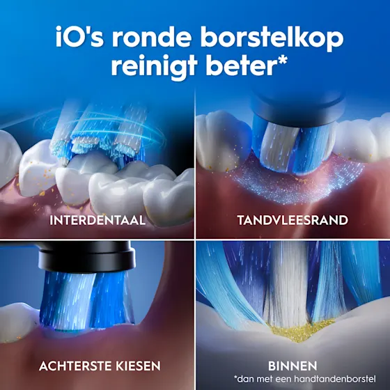 Oral-B iO 2 Elektrische Tandenborstels Zwart & Groen Duoverpakking + 4 Opzetborstels (Gentle Care)