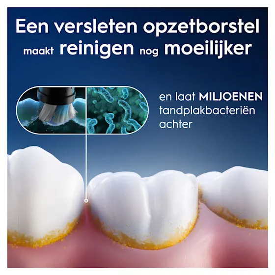 Oral-B iO opzetborstels voor interdentale reiniging, verpakking met 2 stuks.