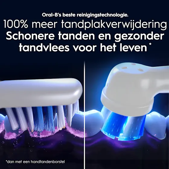 Oral-B iO 10 Ultimate Eclipse Gold tandenborstel, inclusief oplaadstation, reisetui en opzetborstelbeschermer.
