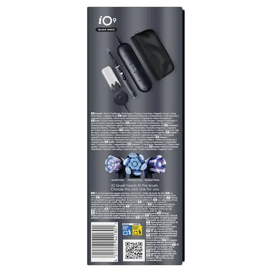 Oral-B iO 9 Special Edition Elektrische Tandenborstel Zwart Onyx + 8 Opzetborstels
