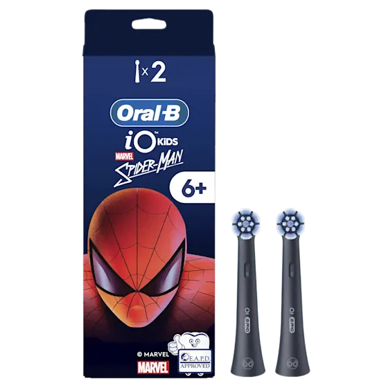 Oral-B iO Kids 6+ Marvel Spiderman opzetborstel voor elektrische tandenborstel, 2 Stuks