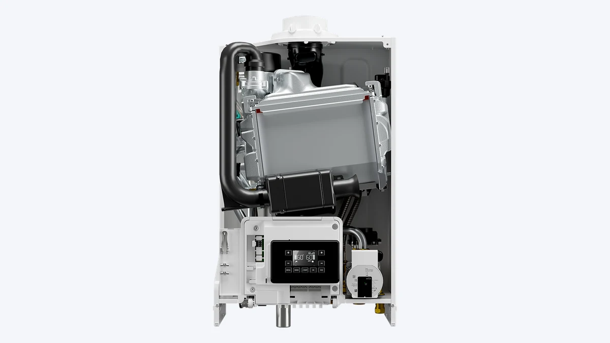 ATAG iQ-EC open cv-ketel schuin van opzij