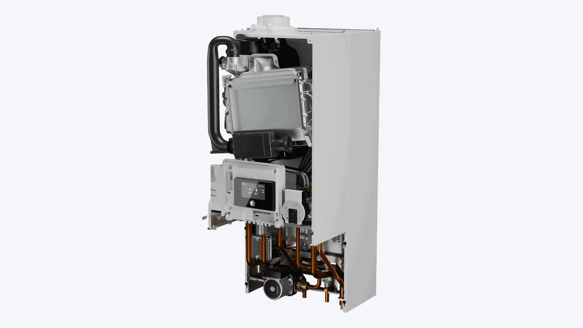 ATAG iQ-CC open cv-ketel schuin van opzij