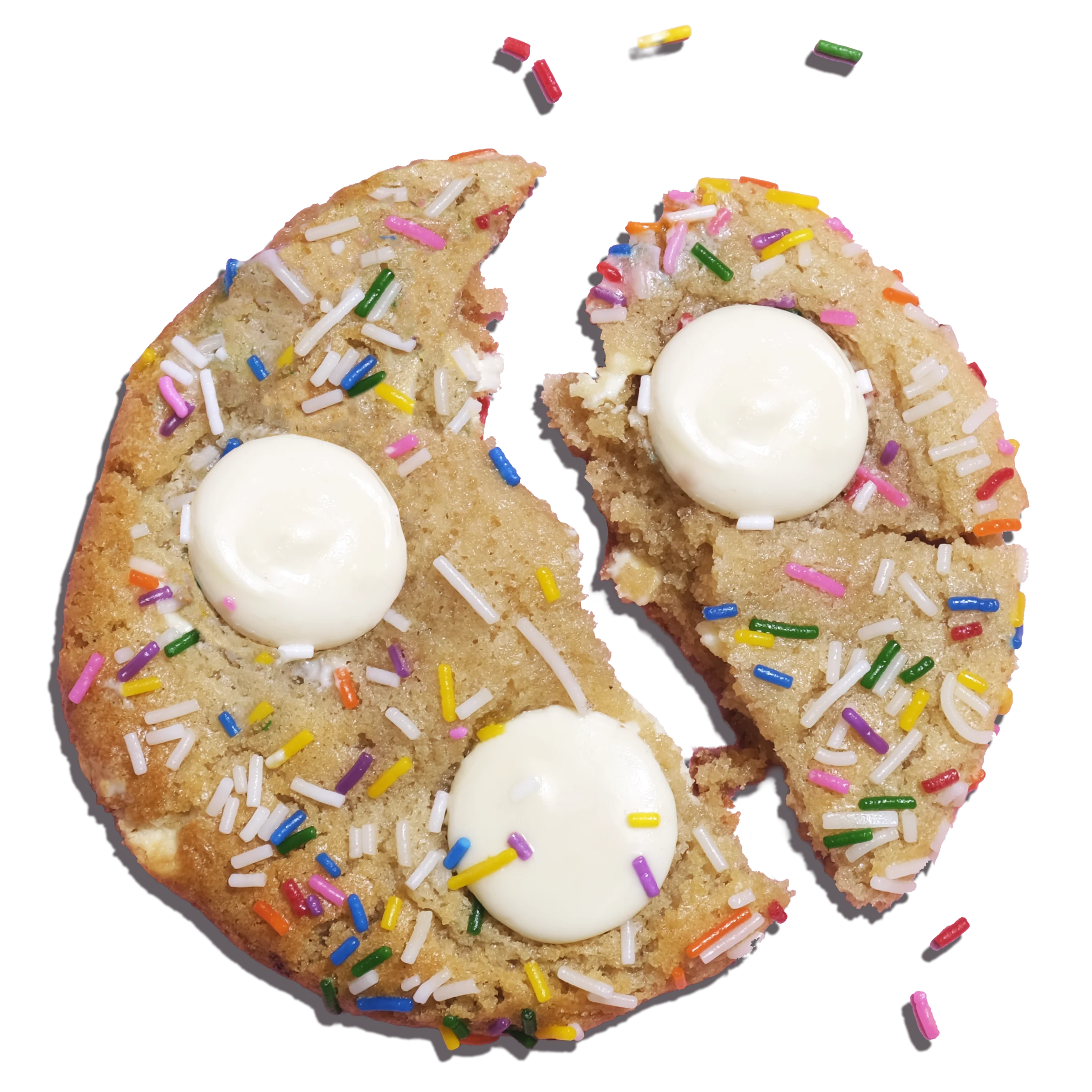 White Chocolate Sprinkle cookie