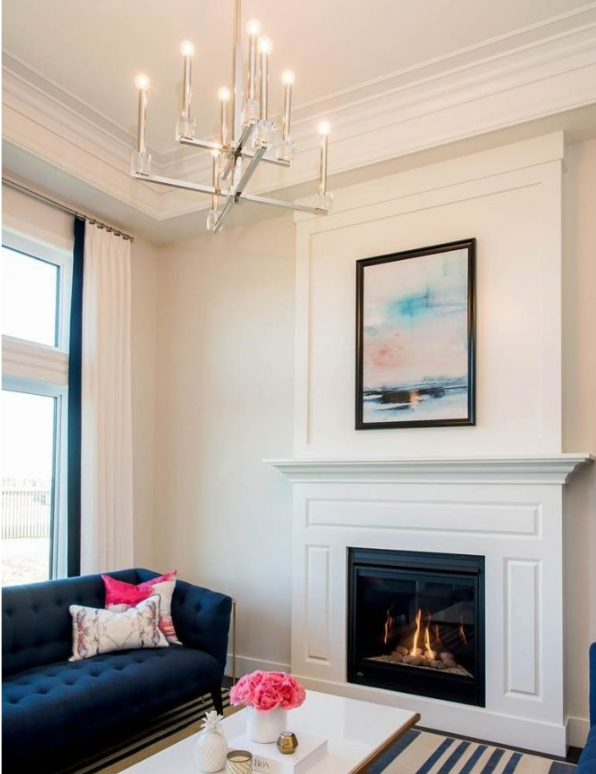 Craftsman House Modern Fireplace