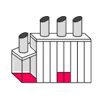 Icon Illustration PNG - Smokestack Factory Facilities Management