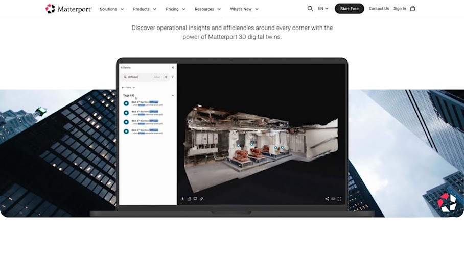 Matterport homepage