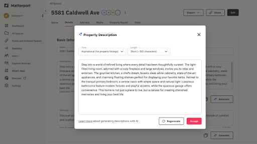 Fall Release 2024 - Automatic Property Descriptions 