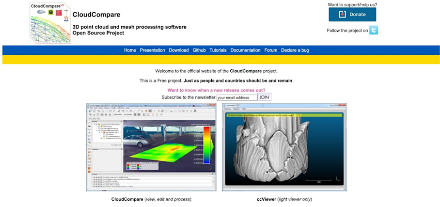 CloudCompare - homepage