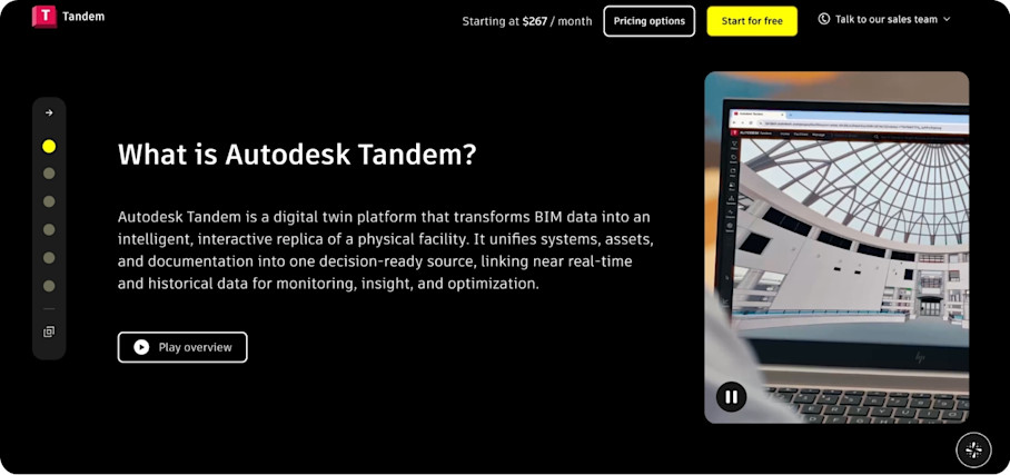 Autodesk Tandem Homepage