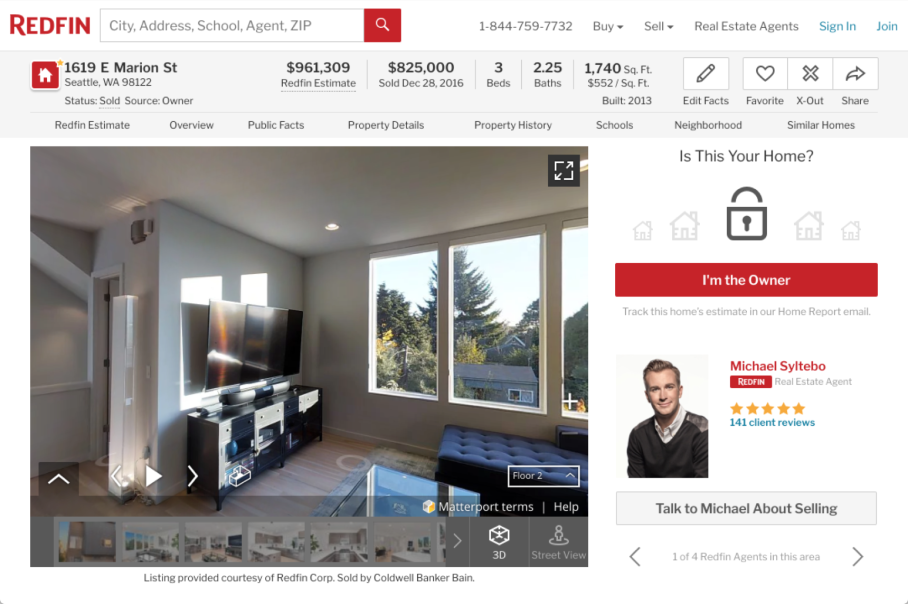 Redfin listing