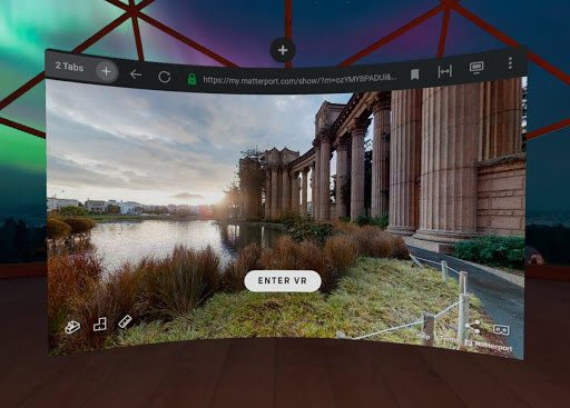 Matterport on sale oculus rift