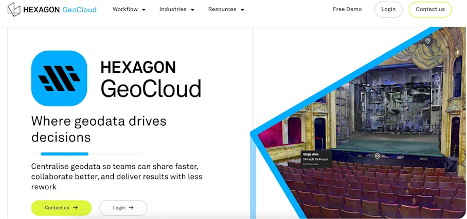 Hexagon GeoCloud Homepage