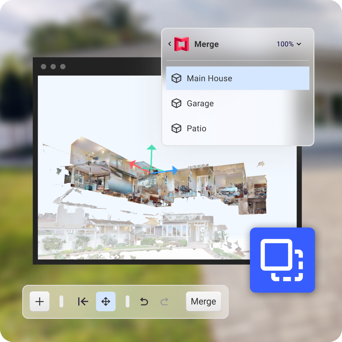 Image of Matterport merging spaces 