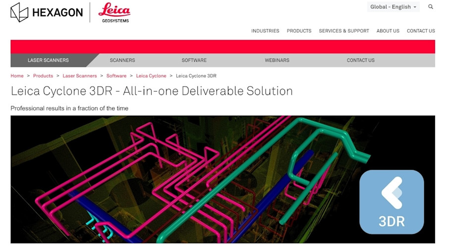 Leica Cyclone 3DR - homepage
