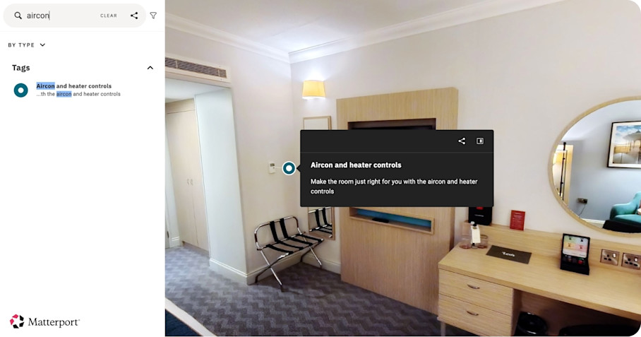 HVAC search in hotel room