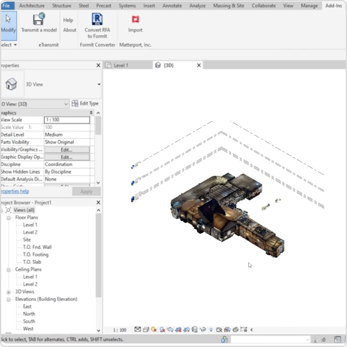 Autodesk 및 Matterport - Revit 플러그인 - 이미지