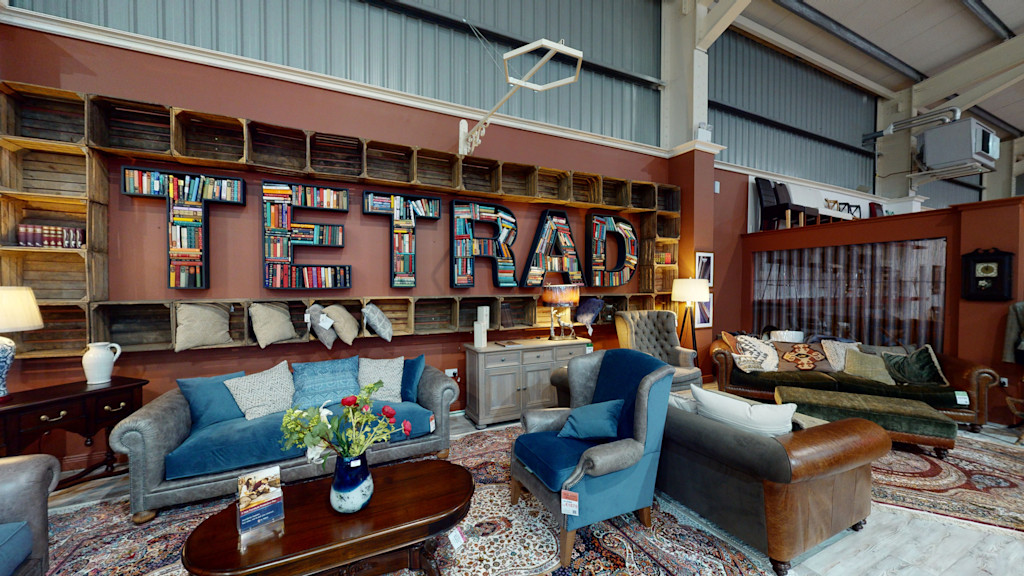 Shop in a digital twin of a 40,000 square foot furniture showroom in