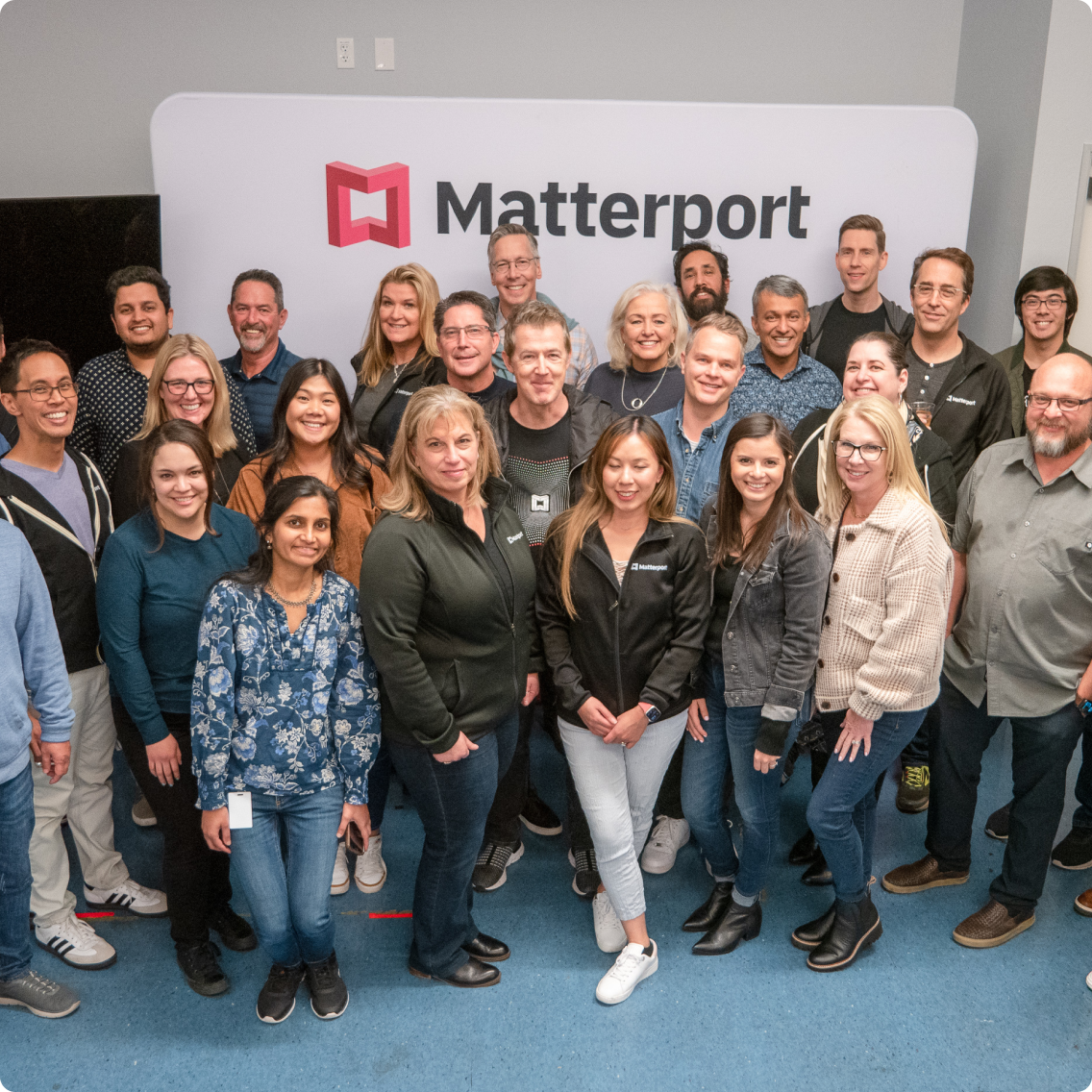 A group photo of Matterport employees
