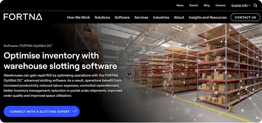 FORTNA OptiSlot DC Homepage