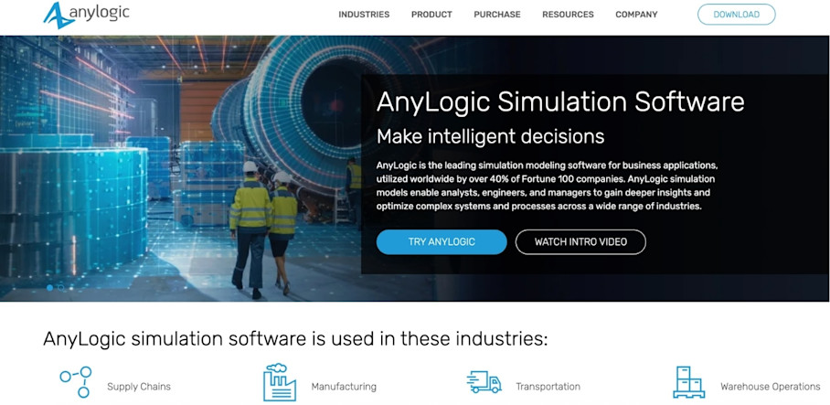 AnyLogic Homepage