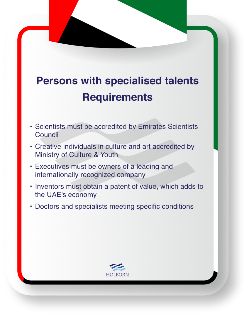 Specialised-talents-UAe-visa-eligibility-requirements