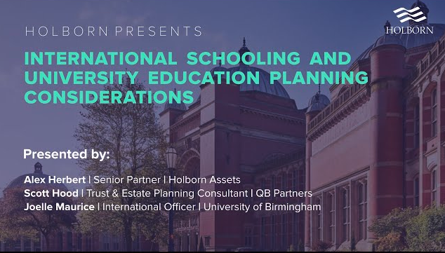 International Schooling and University Education Planning Considerations