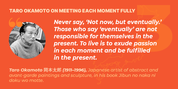 Taro Okamoto on meeting each moment fully