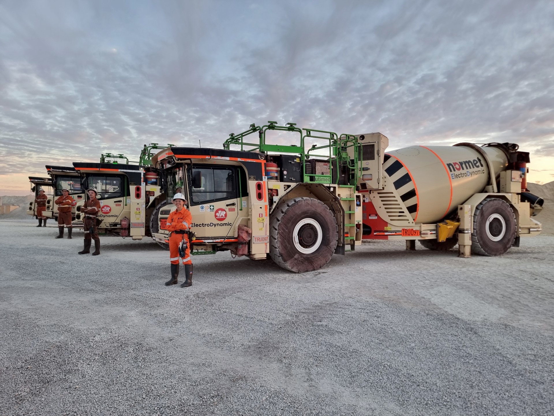 Leah Zimmerman (in front) and her colleagues appreciate the performance and ease of driving the new XL 1100s.